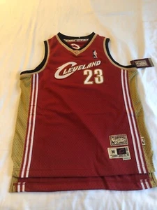 Lebron james Cleveland cavaliers 23 Harwood Classics NBA Jersey Youth Nwt Size M - Picture 1 of 7