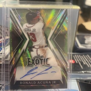 2023 Leaf Exotic Baseball RONALD ACUNA JR Atlanta Braves Auto Autograph 2/7