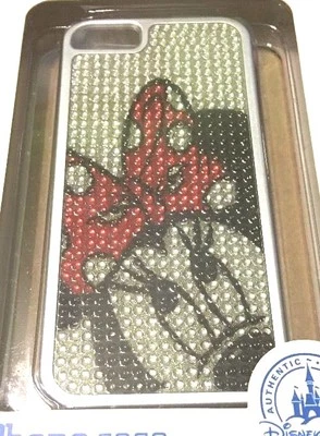 NUEVA FUNDA PARA TELÉFONO CELULAR DISNEY MINNIE MOUSE BLING ROJO BLANCO ARCO IPHONE 5 Foto 1 de 4
