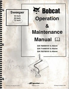 Bobcat Kehrmaschine Betriebs- und Wartungsanleitung - Bild 1 von 2