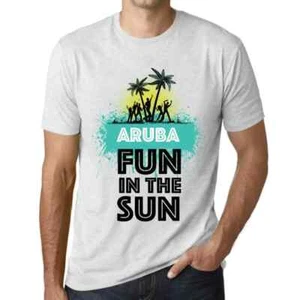 Uomo Maglietta Divertimento Al Sole Ad Aruba – Fun In The Sun In Aruba – T-shirt - Picture 1 of 7