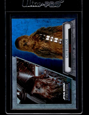2016 Topps Star Wars Evolution - Blue Lightsaber #56 Chewbacca - Image 1 of 2