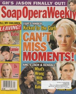 Soap Opera Weekly July 31, 2007 KELLI GIDDISH-VAN HANSIS-SABINE SINGH-T WATKINS - Picture 1 of 1