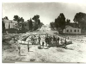 Foto antigua de la colonia Gedera de Israel de Judaica - Imagen 1 de 2