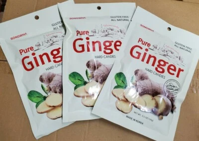 PURE Ginger Hard Candy by Songhwa_Product of Korea (3 Bags) - Image 1 of 4