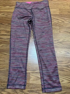 Leggings RBX Yoga Active Capri Rosa Rayas Coloridos Talla Pequeña S Foto 1 de 4