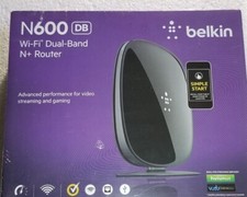 Belkin N600 DB Wi-Fi Dual Band N+ Router Advanced for Streaming & Gaming SEALED 