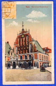 LETONIA, 1923, POSTAL CIRCULADA A ARGENTINA, ¡RARA! - Imagen 1 de 2