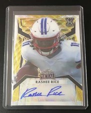 2023 Leaf Metal Auto Portrait Gold Wave Rashee Rice XRC 1/1