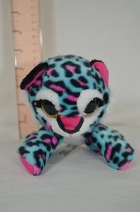 Coco Surprise Plush Otto Blue Leopard Stuffed Neon Gold Glitter Eyes no tag T4 - Picture 1 of 7