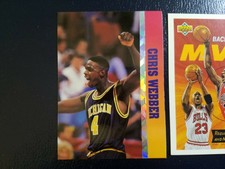 Chris Webber GS Warriors 1993 Ball Street Platinum Stripe Oversize PROMO