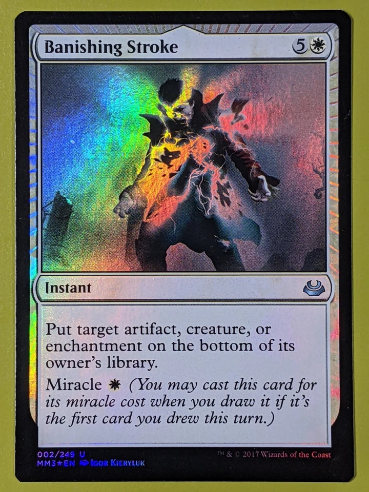 FOIL Banishing Stroke x1 Modern Masters 2017 1x Magic the Gathering MTG - Image 1 of 1