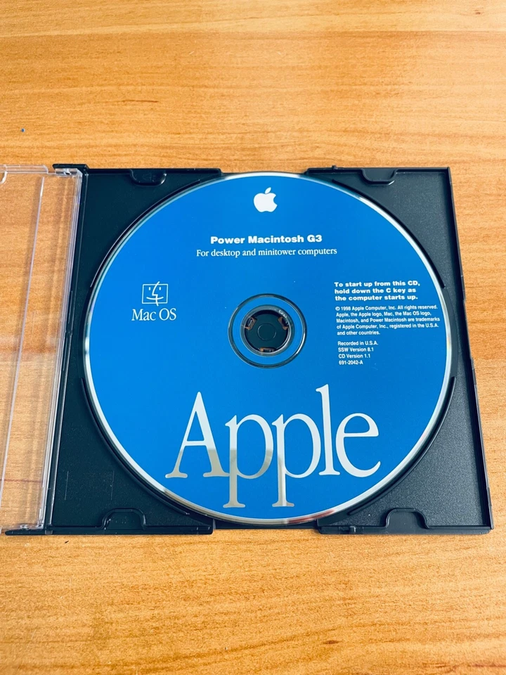 APPLE MACOS 8.1 (1998) FOR POWER MACINTOSH G3 & MINITOWER COMPUTERS - Photo 1/1