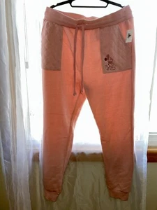NEW Disney Youth Pink Sweatpants Mickey Mouse Size Large NWT - Picture 1 of 5