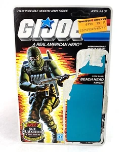 Beach Head V1 Vintage GI Joe Full Card Back Uncut File Card 1986 Hasbro ARAH #1 - Bild 1 von 2