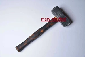 Blacksmith's hand forged cross pien hammer, Bine Rovtar Rubber Head/Face Hamme - Picture 1 of 5
