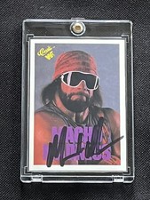 RANDY “MACHO MAN” SAVAGE 1990 CLASSIC WWF SIGNED AUTOGRAPHED CARD JSA CERTIFIED