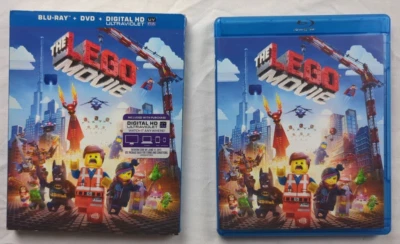 -LIKE NEW- The LEGO Movie Blu-ray + DVD + Digital, 2014, Slipcover, Inserts - Image 1 of 4