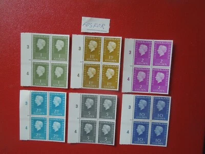 G6173 NETHERLANDS 1969-81  JULIANA DEFINITIVES PHOSPHOR   BLOCKS  OF 4   SEE DES - Image 1 of 2