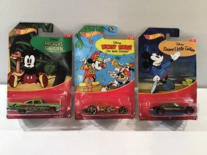Hot Wheels Mickey Mouse Lot Brave Little Tailor Mickey's Garden The Band Concert - Picture 1 of 4