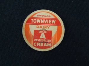 Milk Cap From Townview Dairy Dakota, Ill Vintage - Picture 1 of 3