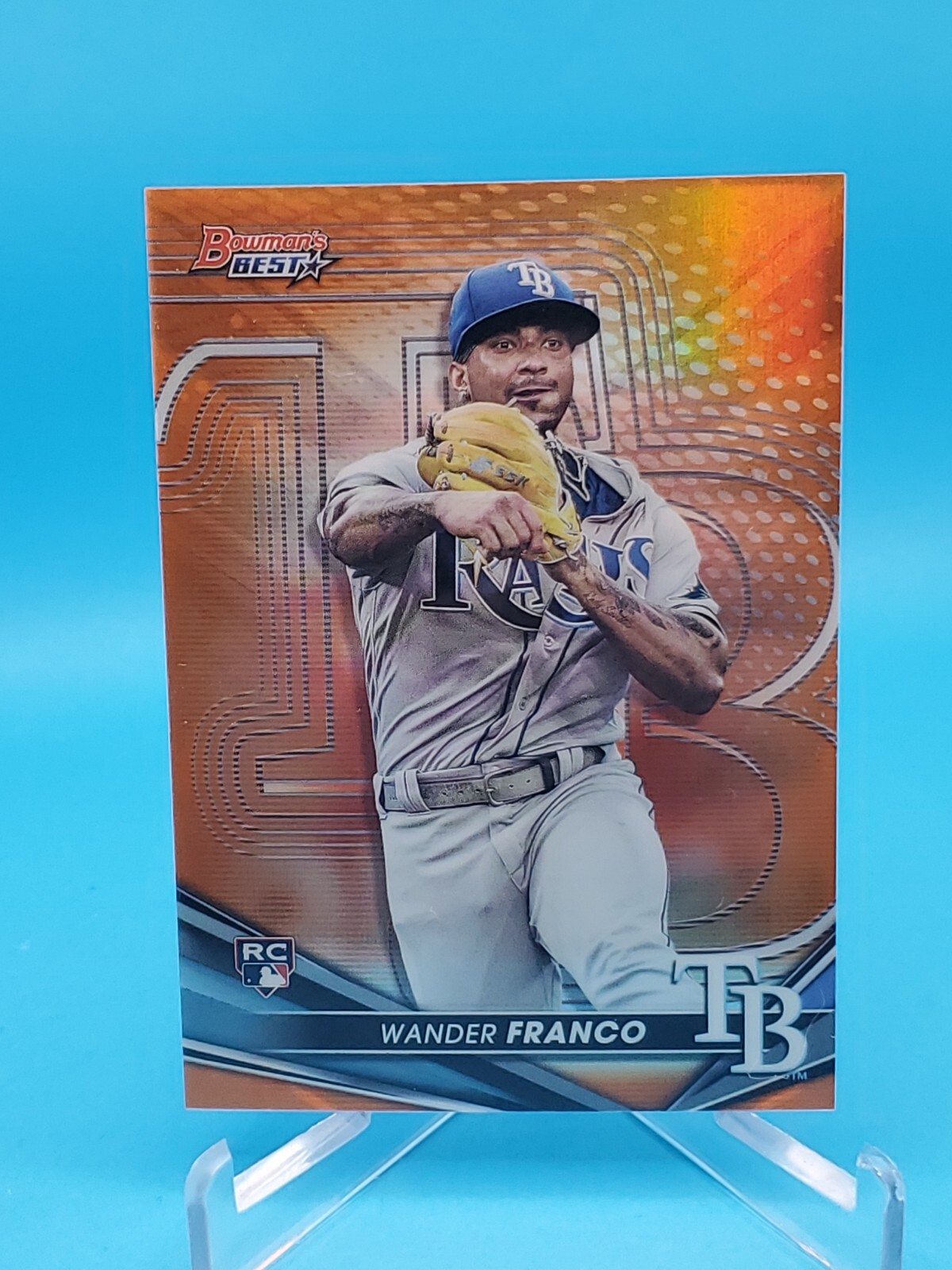Wander Franco 2022 Bowmans Best RC #39 Orange Refractor SP 4/25 -  Rays Rookie