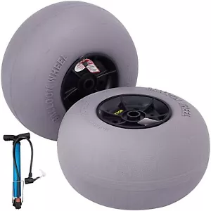 Beach Balloon Wheels, 13" Replacement Sand Tires, TPU Cart Tires for Kayak Dolly - Picture 1 of 11