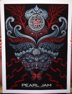 Póster Pearl Jam Todd Slater Estocolmo Suecia 2014 Edición Espectáculo Estampado Artístico - Imagen 1 de 3