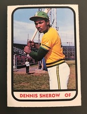 1981 TCMA West Haven A's Minor League #19 DENNIS SHEROW