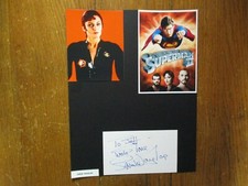 SARAH DOUGLAS("Superman/Falcon Crest")Signed 3 X 5 Index Card Display w/2 Photos