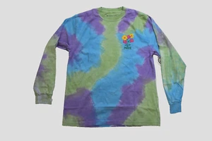 Neff Mens Long Sleeve Tie Dye Flower Graphic Tee Shirt NWT Large - Picture 1 of 5