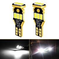2 Fari notte LED W5W T10 Canbus ERRORE CONTRO ODB Bianco XENO 8 SMD automobile