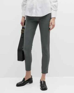 Lafayette 148 womens Mercer Stretch Twill Pant Plus Size 18W Grey 28" inseam - Picture 1 of 5
