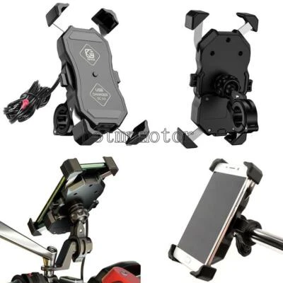 Cargador soporte teléfono celular moto para Kawasaki Vulcan 900 1500 800 Classic Foto 1 de 4