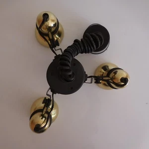 Lámpara Suspensión Iluminación Vintage 3 Focos Arte Deco Siglo Xx Pn Francia - Foto 1 di 12