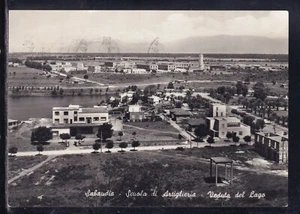 Cartolina Sabaudia Scuola di Artiglieria Veduta del Lago NC156 - Picture 1 of 1