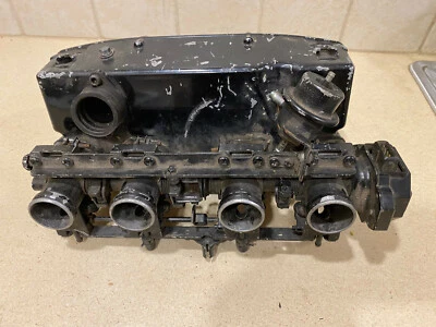 1984-85 KAWASAKI GPZ750 TURBO OEM Mikuni corpo do acelerador e caixa de ar - Usado  - Imagem 1 de 4