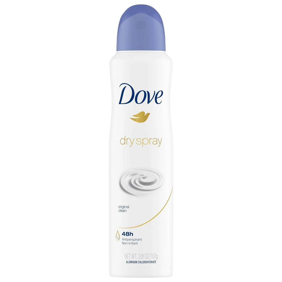 Dove Dry Spray Original Clean 48h Antiperspirant 3.8 Oz