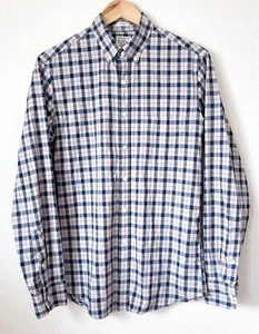 Camisa J Crew Para Hombre Talla Pequeña Calce Ajustado Secreto Lavado Camisa Cuadros Botón Orgánico - Imagen 1 de 4