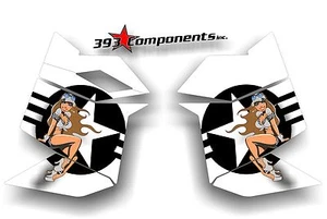 SKI DOO REV XP SNOWMOBILE SLED GRAPHICS DECAL STICKER KIT SIDE PANEL PINUP - Picture 1 of 1
