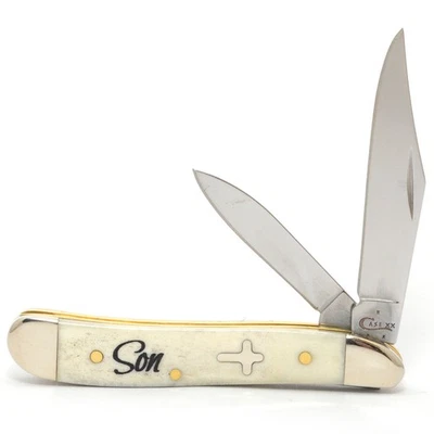 CUCHILLOS CASE XX SON HUESO NATURAL CACAHUETE CON ESCUDO CRUZADO 6220 SS (2250308) BOLSILLO K Foto 1 de 2