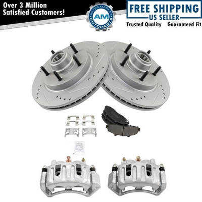 Kit de pastillas de freno delanteras y rotor para Ford F-150 1997-1998 Foto 1 de 4