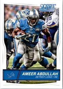2016 Score Ameer Abdullah #108 Detroit Lions Football Card - Picture 1 of 2