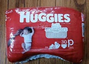 Pañales Huggies Little Snugglers. Prematuro 30ct. Hasta 6 libras. ¡Nuevo! - Imagen 1 de 6