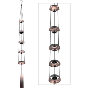 Hot Bronze Wind Chimes Blessing Wind-Bell Door Knob Pendant Wall Hanging Decor - Picture 1 of 12