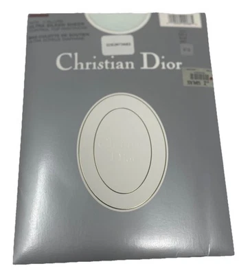 Pantimedias transparentes vintage Christian Dior L’Allure ultra sedosas 4479 azul niebla 4 Foto 1 de 2