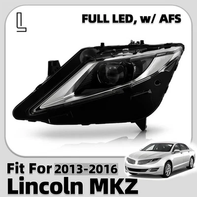 For 2013-2016 Lincoln MKZ Full LED Headlight  Assy W/ AFS Projector Left Driver - Imagem 1 de 4
