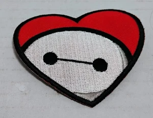 DISNEY LOUNGEFLY BIG HERO 6 IRON ON SEWN ON EMBROIDERED 3” HEART PATCH - Picture 1 of 4