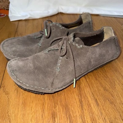 Zapatos Clarks Originales Wm 7.5 M Taupe Faraway Field Oxford Sin usar, en caja, gamuza suela de crepé Foto 1 de 4