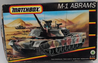 Matchbox M-1 Abrams 40179 Skill 3 Tank Military Model Building Kit Plastic 1:72 - Image 1 of 4